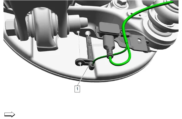 Electronic Suspension Rear Vertical Accelerometer Replacement - Left Side — figure 2