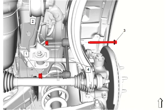 Electronic Suspension Rear Vertical Accelerometer Replacement - Left Side — figure 4