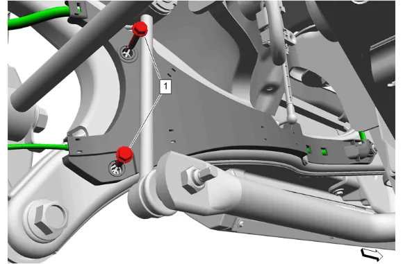 Electronic Suspension Rear Vertical Accelerometer Replacement - Left Side — figure 5