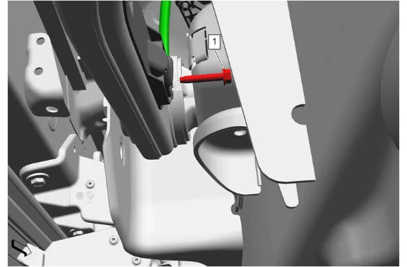 Electronic Suspension Rear Vertical Accelerometer Replacement - Left Side — figure 7