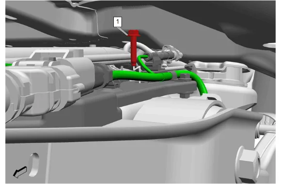 Electronic Suspension Rear Vertical Accelerometer Replacement - Left Side — figure 8