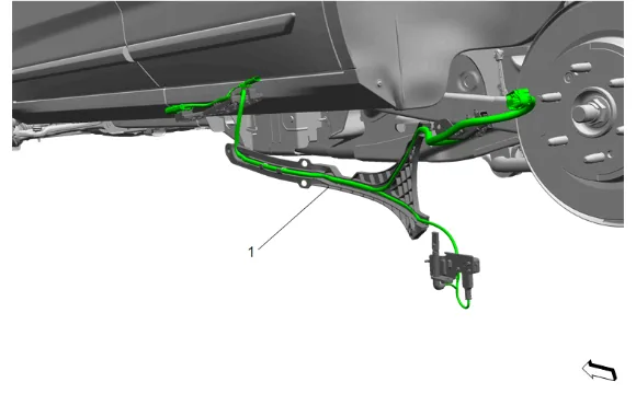 Electronic Suspension Rear Vertical Accelerometer Replacement - Left Side — figure 12