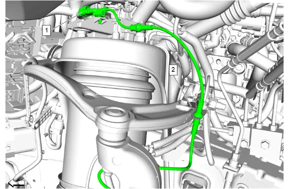 Electronic Suspension Wheel Front Vertical Accelerometer Replacement - Left Side — figure 1