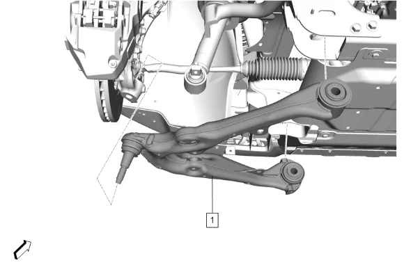 Front Lower Control Arm Replacement (2WD) — figure 11