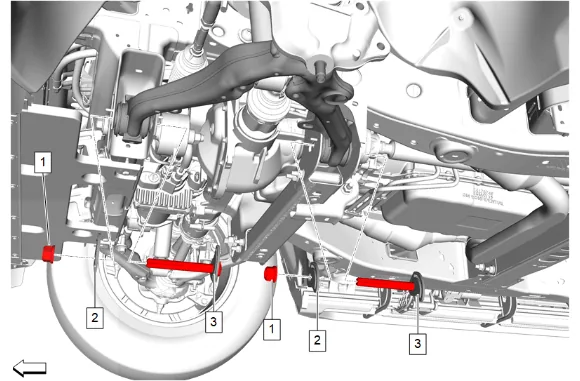 Front Lower Control Arm Replacement (4WD without Z56) — figure 24
