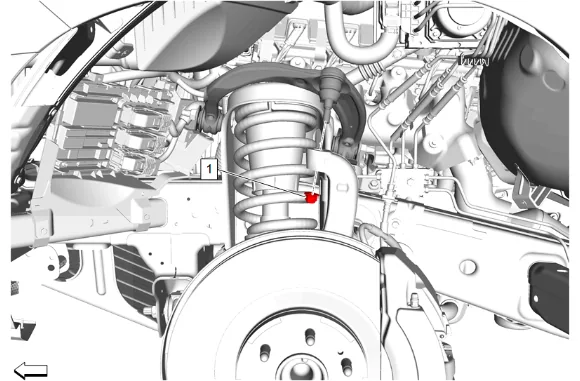 Front Shock Absorber and Spring Removal and Installation - Left Side (ZW7, Z56) — figure 10