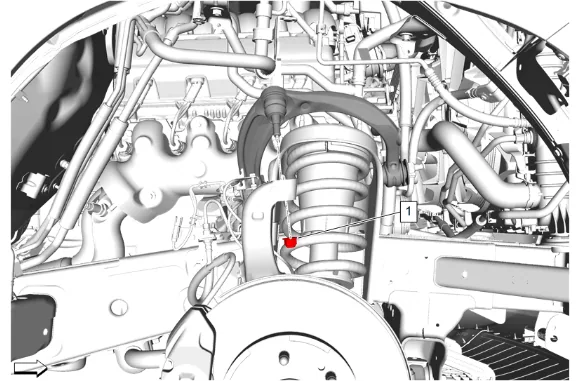 Front Shock Absorber and Spring Removal and Installation - Right Side (ZW7, Z56) — figure 15