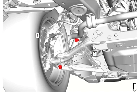 Front Stabilizer Shaft Link Replacement — figure 1