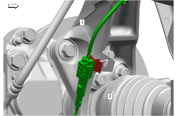 Front Wheel Hub, Bearing, and Seal Replacement (4WD without Z56) — figure 5
