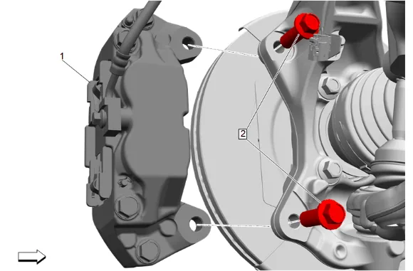 Front Wheel Hub, Bearing, and Seal Replacement (4WD without Z56) — figure 6