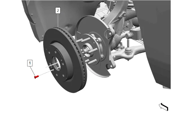 Front Wheel Hub, Bearing, and Seal Replacement (4WD without Z56) — figure 7