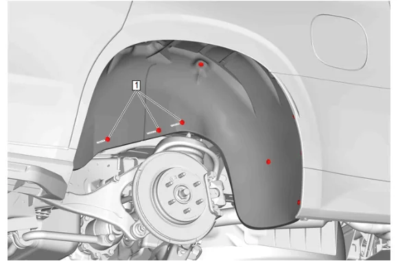 Rear Shock Absorber and Spring Removal and Installation (F47) — figure 2