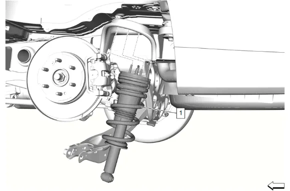 Rear Shock Absorber and Spring Removal and Installation (ZW7, Z56) — figure 10