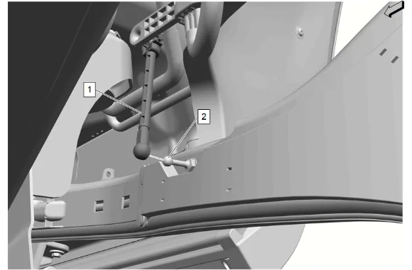 Rear Suspension 2 or 4 Corner Air Leveling Position Sensor Replacement — figure 1