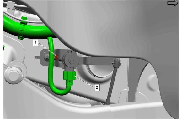 Rear Suspension 2 or 4 Corner Air Leveling Position Sensor Replacement — figure 2