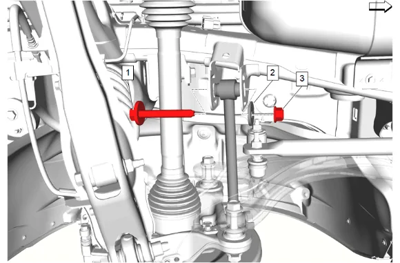 Rear Suspension Adjust Link Replacement — figure 1