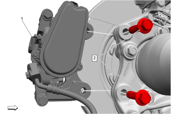 Rear Suspension Knuckle Replacement (F47, ZW7) — figure 5