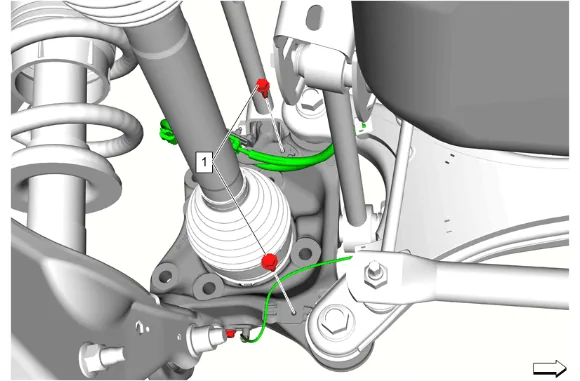 Rear Suspension Knuckle Replacement (F47, ZW7) — figure 8