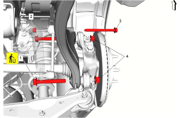 Rear Suspension Knuckle Replacement (F47, ZW7) — figure 14