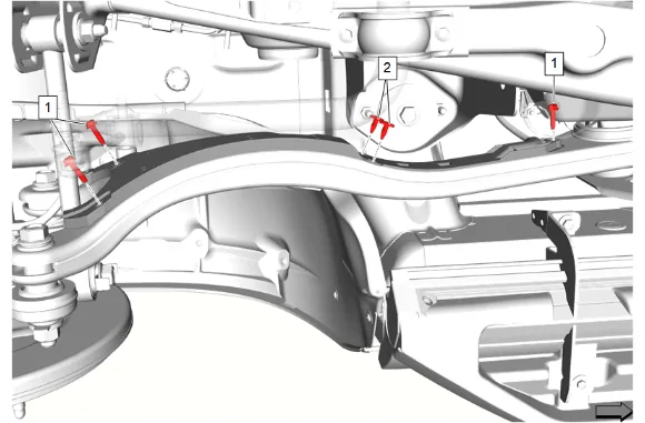 Rear Suspension Trailing Arm Replacement — figure 1