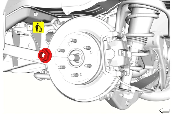 Rear Wheel Hub Replacement (Z56) — figure 1