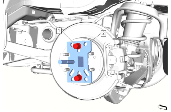 Rear Wheel Hub Replacement (Z56) — figure 2