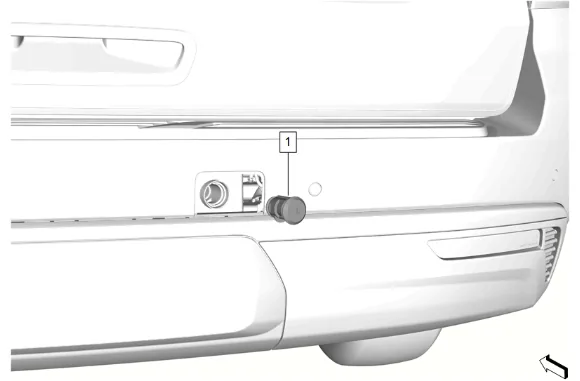 Spare Wheel Hoist Lock Cylinder Replacement — figure 2