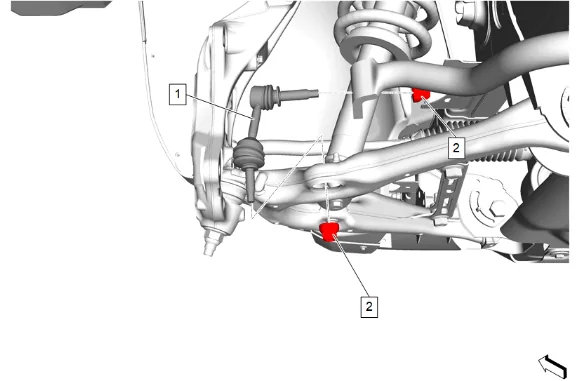 Steering Knuckle Replacement (2WD with Z56) — figure 14