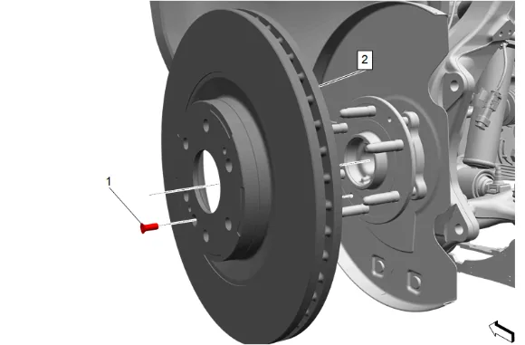 Steering Knuckle Replacement (2WD without Z56) — figure 6