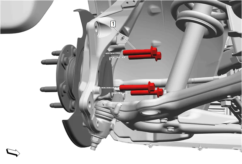 Steering Knuckle Replacement (2WD without Z56) — figure 12