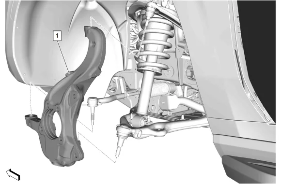 Steering Knuckle Replacement (2WD without Z56) — figure 21