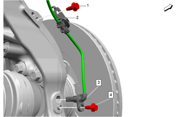 Steering Knuckle Replacement (4WD without Z56) — figure 8