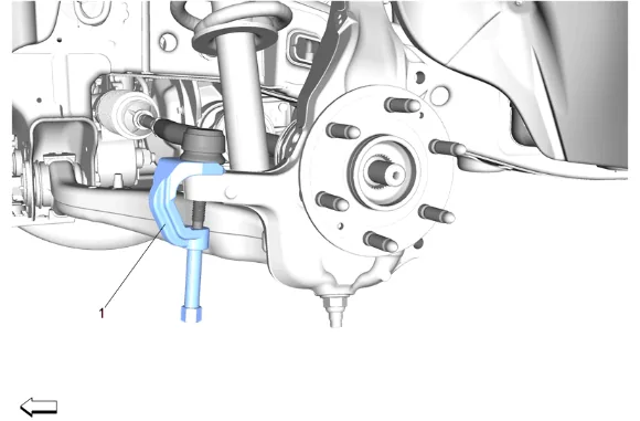 Steering Knuckle Replacement (4WD without Z56) — figure 12