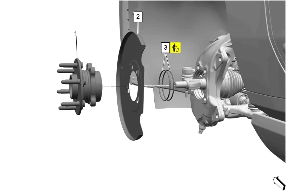 Steering Knuckle Replacement (4WD without Z56) — figure 14