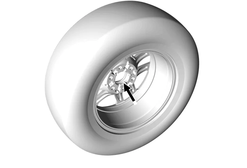 Tire and Wheel Removal and Installation (Aluminum Wheel) — figure 3