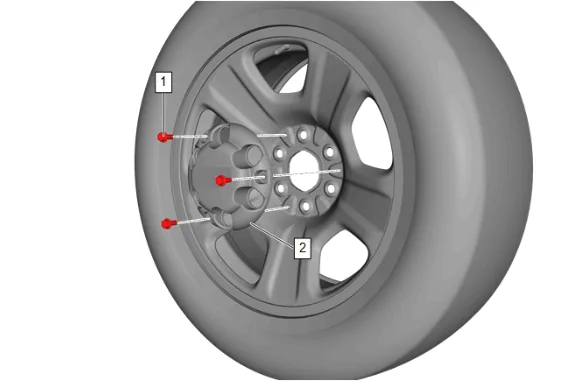 Tire and Wheel Removal and Installation (Steel Wheel) — figure 2