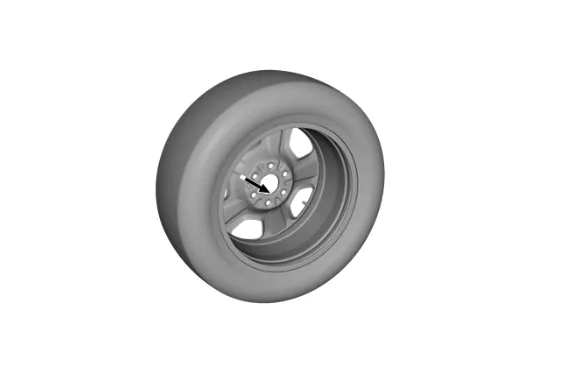 Tire and Wheel Removal and Installation (Steel Wheel) — figure 3