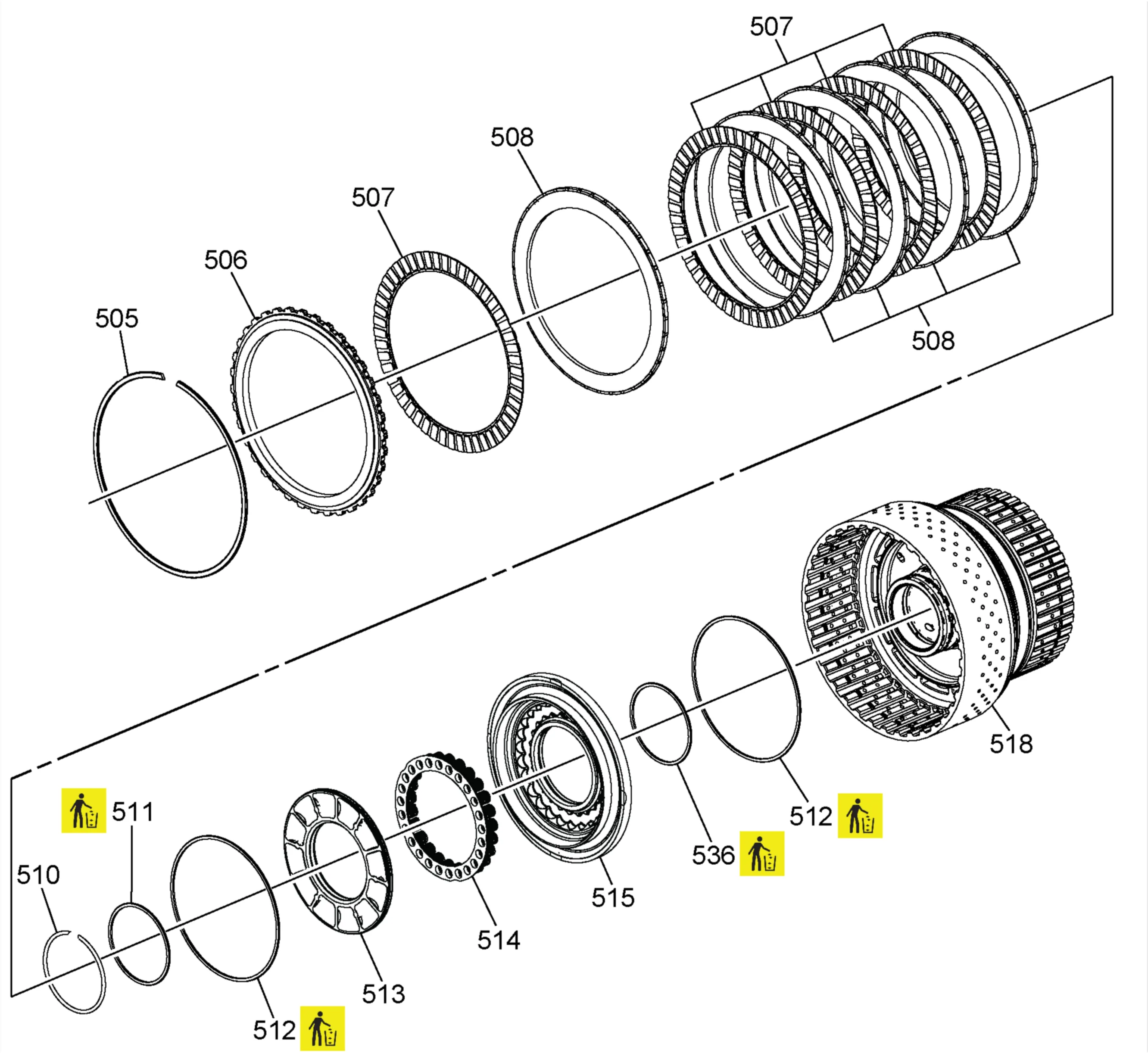 2-3-4-5-7-9-10 Clutch Assembly — figure 1