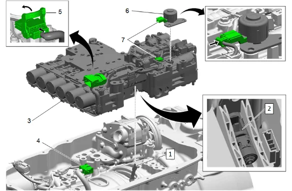 Automatic Transmission Intermediate Speed Sensor Replacement (Sensor 1 LM2) — figure 8