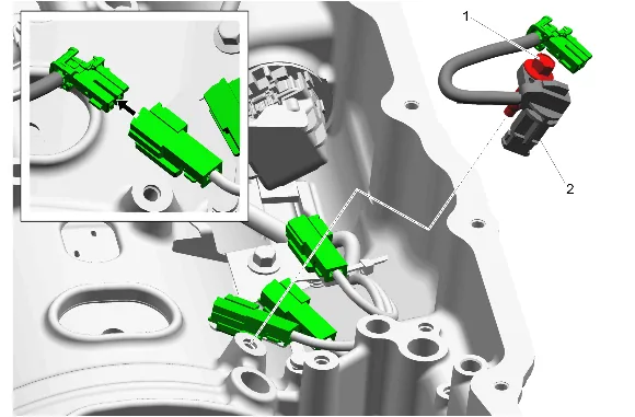 Control Valve Assembly and Transmission Wiring Harness Removal — figure 3