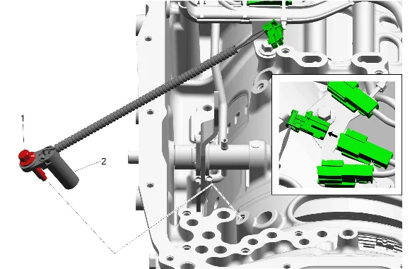 Control Valve Assembly and Transmission Wiring Harness Removal — figure 4