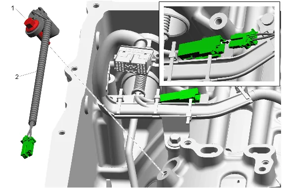 Control Valve Assembly and Transmission Wiring Harness Removal — figure 5