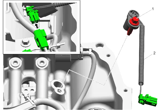 Control Valve Assembly and Transmission Wiring Harness Removal — figure 6