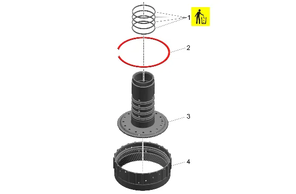 Direct Overdrive Sun Gear Shaft Disassemble — figure 1