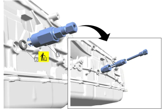 Manual Shift Shaft Seal Replacement (with LM2) — figure 8
