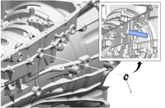Manual Shift Shaft Seal Replacement (with LM2) — figure 9