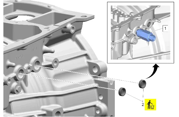 Park Release Lever and Park Pawl Actuator Removal — figure 3