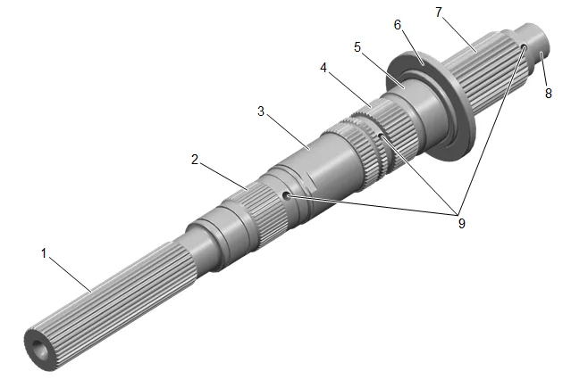 Rear Output Shaft Cleaning and Inspection — figure 1