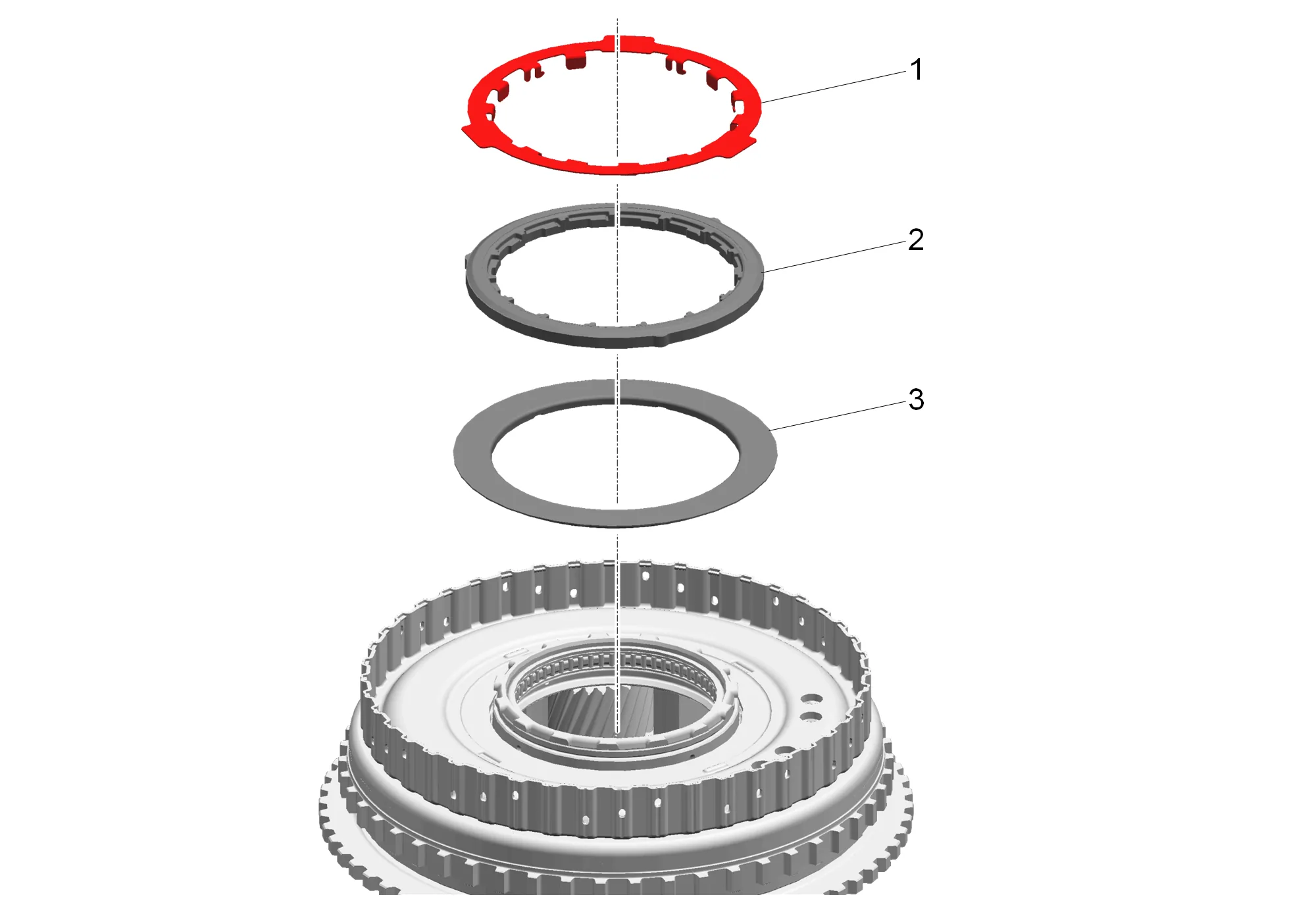 Rotating Clutch, Gear, and Shaft Shell Assembly Disassemble — figure 7