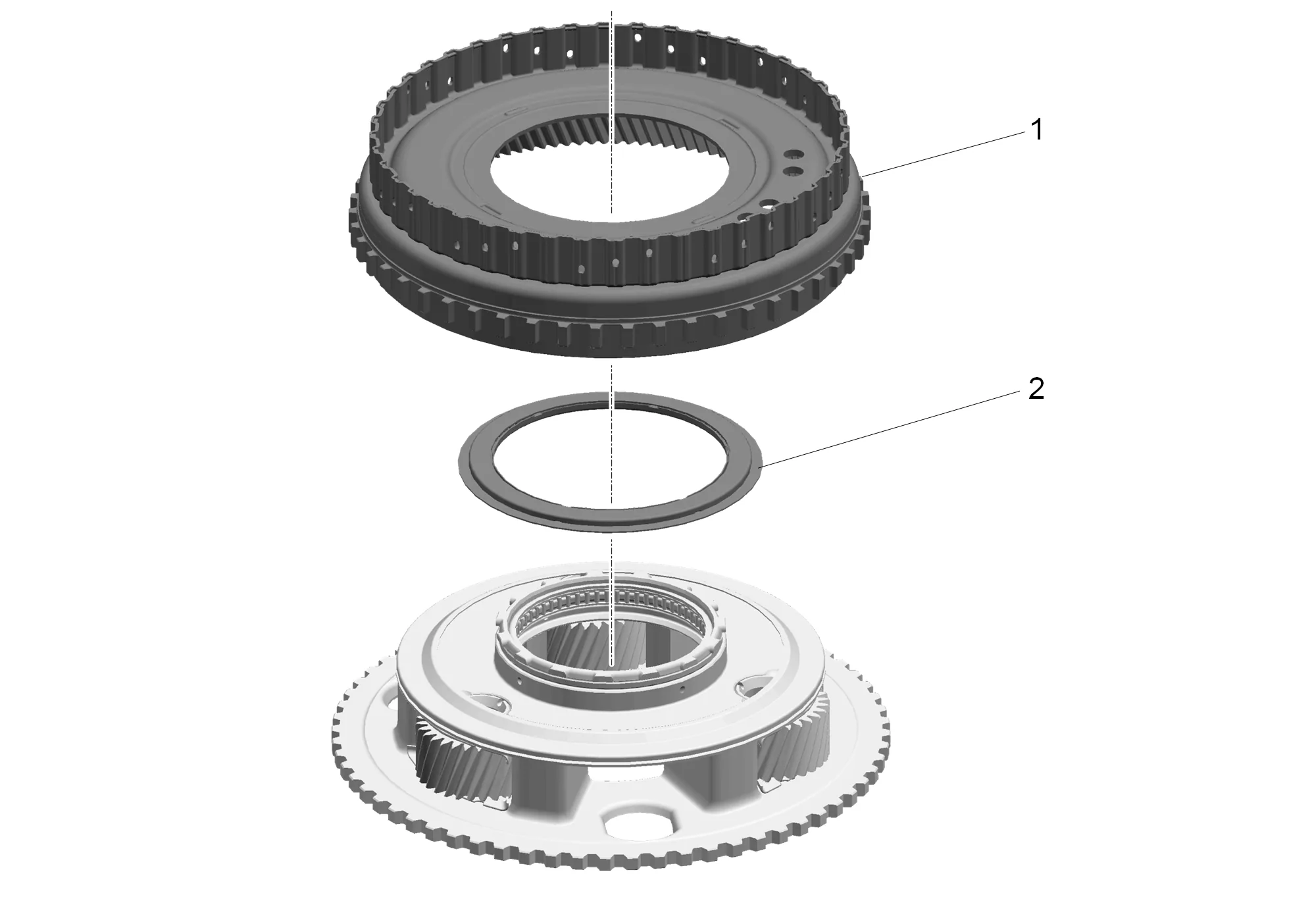 Rotating Clutch, Gear, and Shaft Shell Assembly Disassemble — figure 8